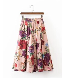 【新品】ZARA ザラ ロングスカート フレアスカート ピンクゴールド 20180525102310100_215.jpeg