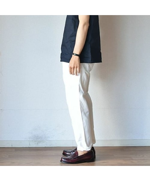 STILL BY HAND◆1タックデニムパンツ/46/コットン/IDG/無地/15SS/スティルバイハンド STILL BY HAND（スティルバイハンド） 1タックデニムパンツ（ネイビー