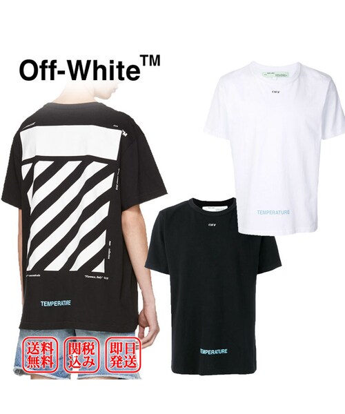off-white オフホワイトTシャツ　DIAG TEMPERATURE