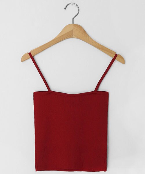 DHOLIC（ディーホリック）の「スリムクロップドスリーブレス（キャミソール・レディース・ブラック/ベージュ/ブラウン/ホワイト/レッド・FREE）」の5枚目の写真