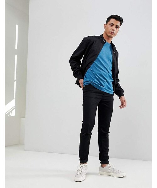 Hollister（ホリスター）の「Hollister Crewneck T-Shirt Seagull Logo in Blue Marl（Tシャツ/カットソー・メンズ・Blue・L/S/XL/XS/XXL/M）」の4枚目の写真