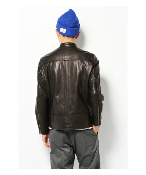 417 ÉDIFICE ブラック レザー シングルライダース　Lサイズ 417 ÉDIFICE ブラック レザー シングルライダース Lサイズ 417