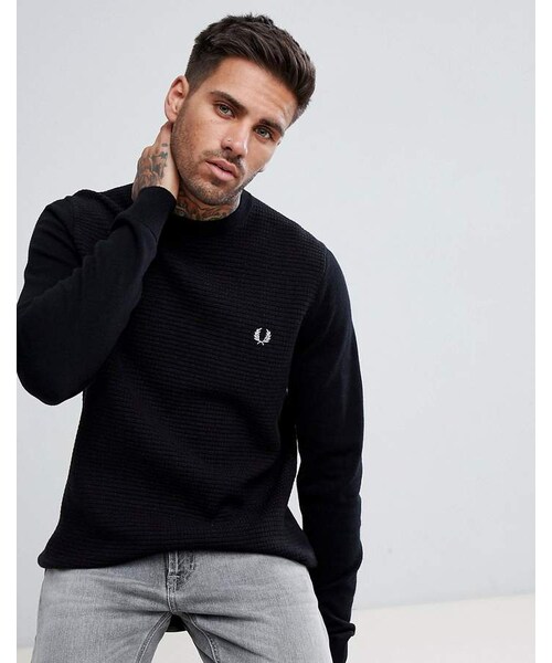 fred perry crew neck sweater