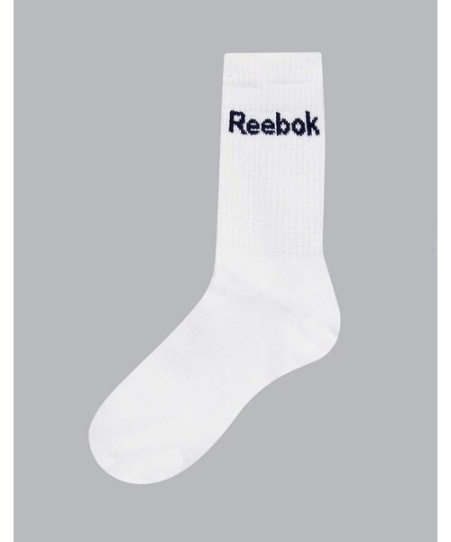 Reebok（リーボック）の「Reebok Training Socks In White AB5279（ソックス/靴下・メンズ・White・Us 9.5/Us 6.5）」の2枚目の写真
