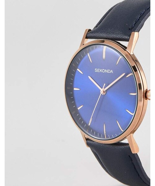 Sekonda（セコンダ）の「Sekonda Leather Watch In Black Exclusive To
