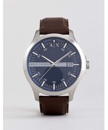 ARMANI EXCHANGE | Armani Exchange AX2133 Leather Watch In Brown(アナログ腕時計)
