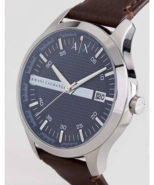 ARMANI EXCHANGE（アルマーニエクスチェンジ）の「Armani Exchange AX2133 Leather Watch In Brown（アナログ腕時計・メンズ・Brown・One Size）」の2枚目の写真