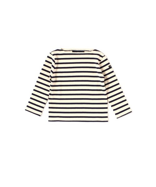 SAINT JAMES(セントジェームス)の「JOURNAL STANDARD relume KIDS:SAINT JAMES /セントジェームス ボーダーカットソー(カットソー・Tシャツ・レディース・ナチュラル/ネイビー・4/6)」の1枚目の写真