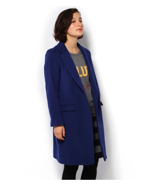 Spick & Span（スピックアンドスパン）の「インポートメルトンロングチェスター（その他コート・レディース・カーキ/キャメル/ブラック/ブルー・36/38）」の4枚目の写真