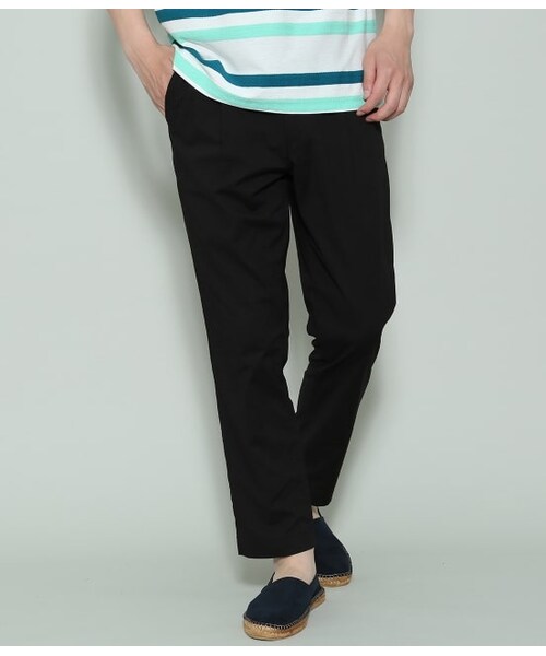 JUNRED(ジュンレッド)の「ドライT/Cワイドテーパード(パンツ・メンズ・ブラック/グレー・M/L/LL)」の1枚目の写真