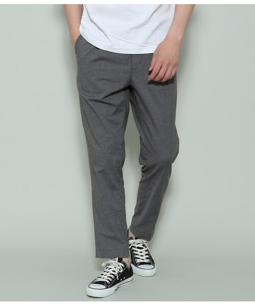 JUNRED(ジュンレッド)の「ドライT/Cワイドテーパード(パンツ・メンズ・ブラック/グレー・M/L/LL)」の2枚目の写真