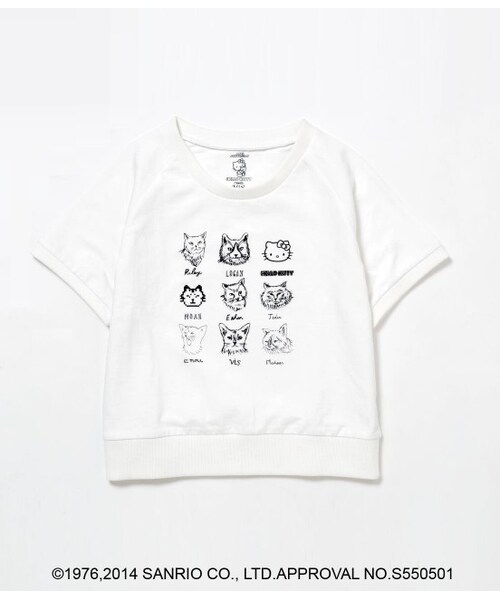 VIS（ビス）の「ハローキティコラボ プルオーバー（トップス・レディース・グレー/ホワイト系・M）」の2枚目の写真