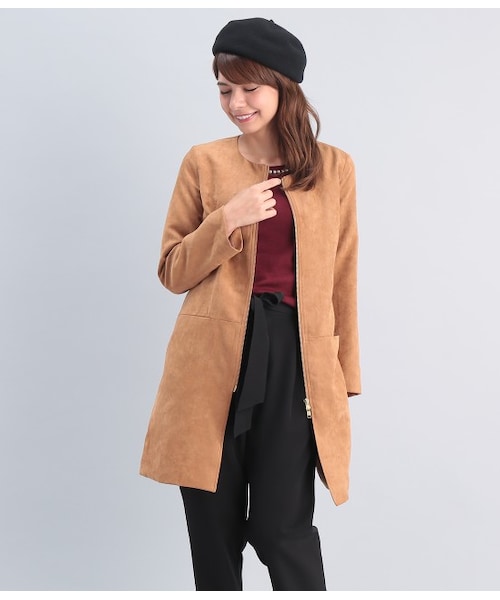 ROPE' PICNIC（ロペピクニック）の「フェイクスエードノーカラーZIP