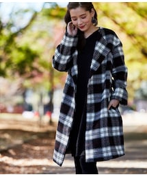 Jolly Boutique タータンチェックPコート 20180525174028538_215.jpg