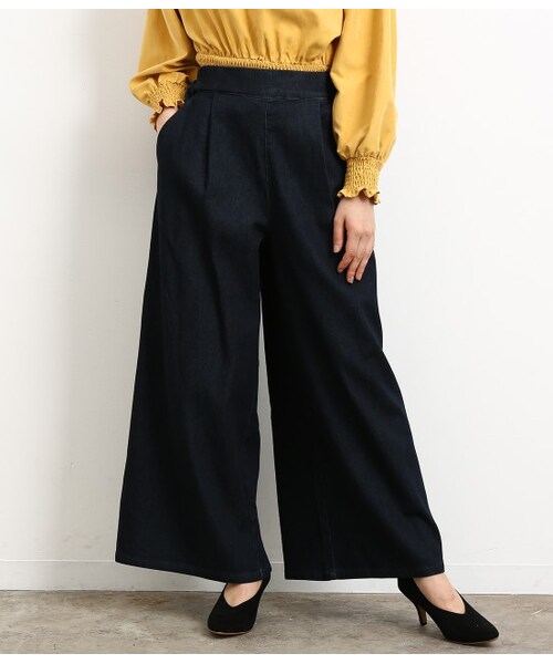 ロペピクニック ロペピクニック の パウダーデニムスーパーワイドパンツ パンツ Wear