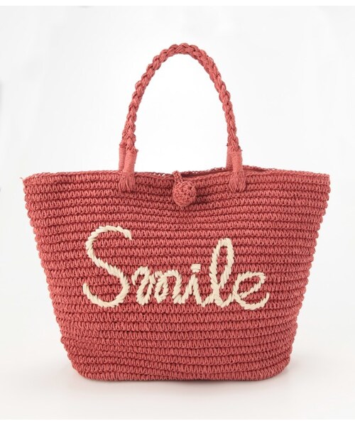 ROPE' PICNIC（ロペピクニック）の「ペーパーソフトバスケットバッグ（バッグ・レディース・キナリ系1/ブルー/オレンジ・F）」の3枚目の写真