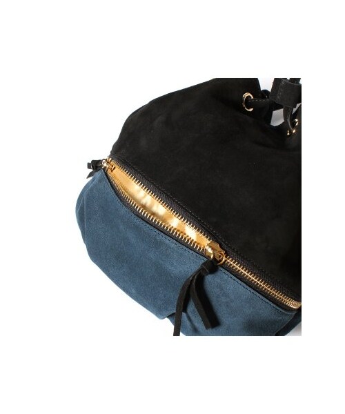 HASHIBAMI（ハシバミ）の「HASHIBAMI スエードキンチャクバッグ（ショルダーバッグ・レディース・オレンジ B/グレーA/ブラック/ベージュ・フリー）」の13枚目の写真