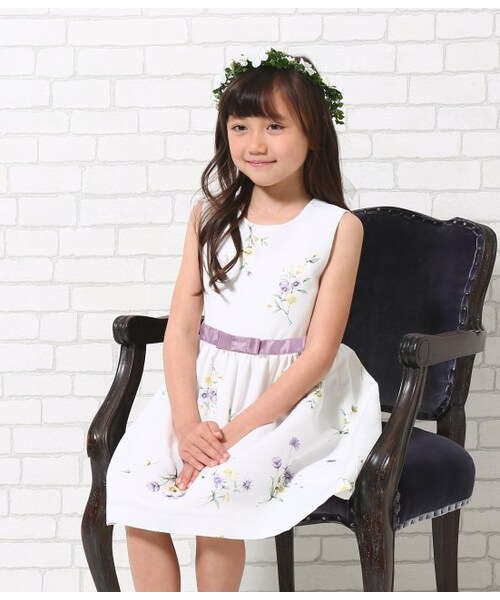 ロペピクニック ロペピクニック の Rope Picnic Kids ボタニカルフラワーノースリーブワ ワンピース ドレス Wear