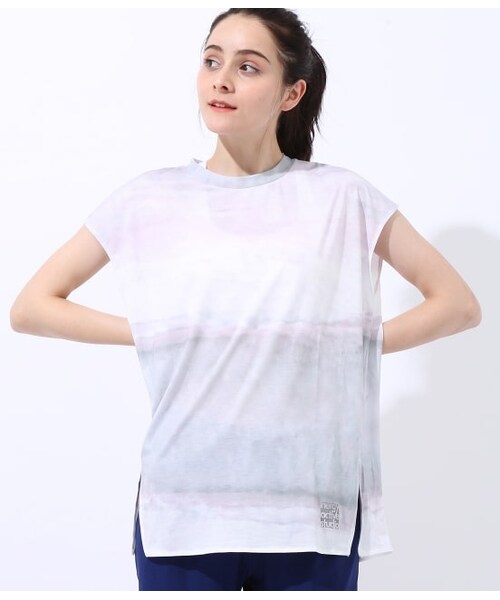NERGY（ナージー）の「アースストーンTシャツ（トップス・レディース・ホワイト系/ローズピンク・F）」の2枚目の写真