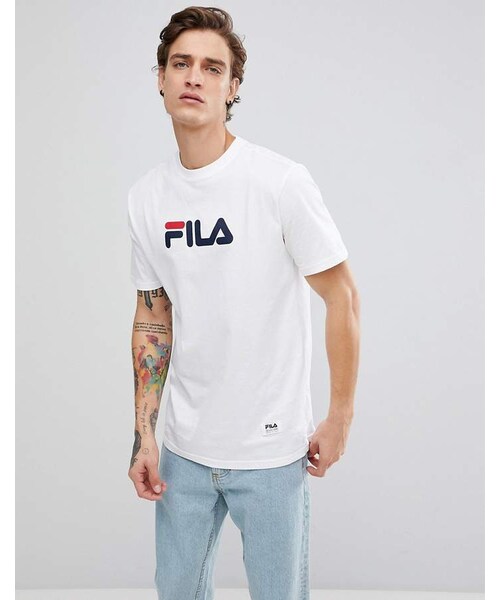 fila white t shirt with logo