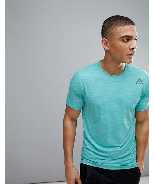 Reebok(リーボック)の「Reebok Training ActiveChill Move T-Shirt In Teal CF7875(Tシャツ/カットソー・メンズ・Blue・M/L)」の1枚目の写真