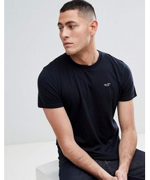 Hollister | Hollister Core Crew Neck T-Shirt Seagull Logo in Black(Tシャツ/カットソー)