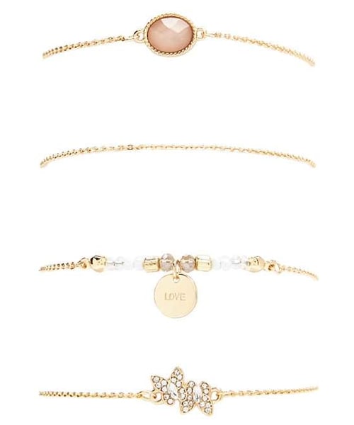 Forever 21 Charm Bracelet Set Wear Forever 21 Charm Bracelet Set