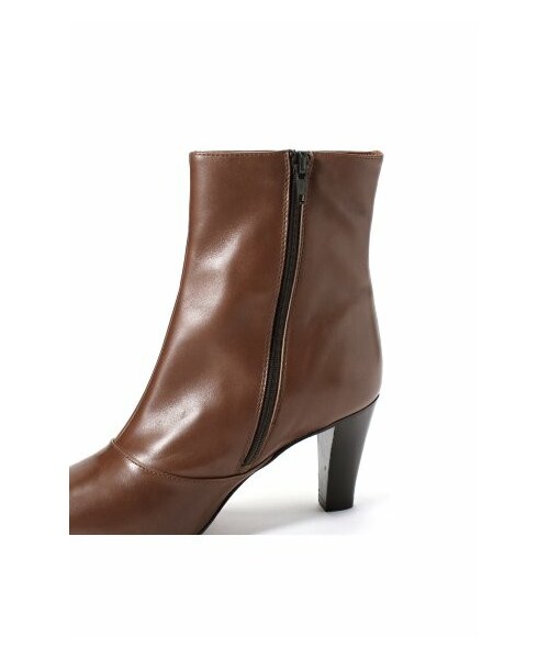 HENRY CUIR ショートブーツ 36サイズ ブーツ ブラウン レディース  