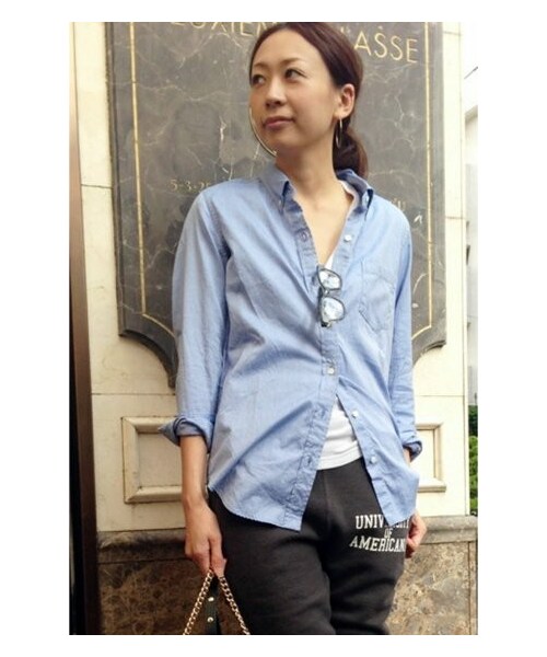 美品　ドゥーズィエムクラス　日本製　コットン　オックスボタンダウンシャツ　洗える OXFORD ボタンダウン シャツ（シャツ/ブラウス）｜Deuxieme Classe