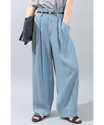 限定セール MERVEILLE H.（メルベイユアッシュ）の「テンセルデニムワイド パンツ