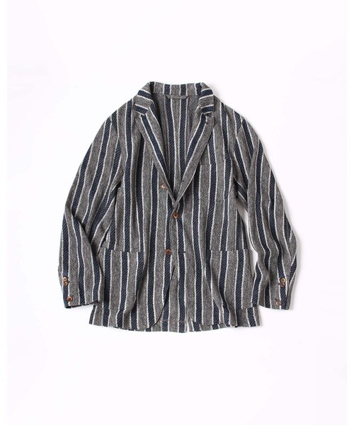 45R インディゴ　ニットジャケット 45R（フォーティファイブアール）の「インディゴレジメンニットJACKET