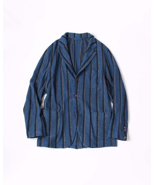 ふさえ45Rインディゴニットジャケット 45R（フォーティファイブアール）の「インディゴレジメンニットJACKET