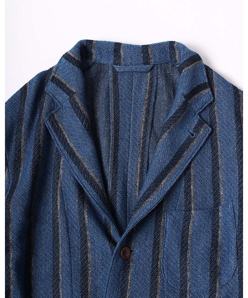 45rニットアウター 45R（フォーティファイブアール）の「インディゴレジメンニット