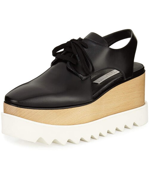 STELLA McCARTNEY（ステラマッカートニー）の「Stella McCartney Elyse Cutout Platform Oxford（その他シューズ・レディース・Black・6b / 36eu/9.5b / 39.5eu/6.5b / 36.5eu/10b / 40eu/10.5b / 40.5eu/9b / 39eu/11b / 41eu/7.5b / 37.5eu/8.5b / 38.5eu）」の4枚目の写真