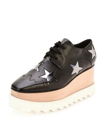 STELLA McCARTNEY | Stella McCartney Elyse Star Platform Oxford, Black/Zync(その他シューズ)