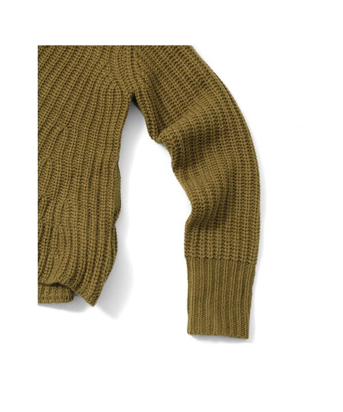 KBF(ケイビーエフ)の「ペプラムニット(トップス・レディース・ホワイト/ブラック/カーキ・one)」の10枚目の写真