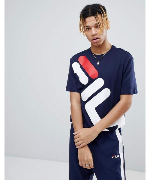 fila black line t shirt