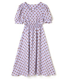 GRL | パワショルVネックドットワンピース(ワンピース)