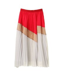 ELENDEEK | ELENDEEK　BLOCKING PLEATS LONG SKIRT(スカート)