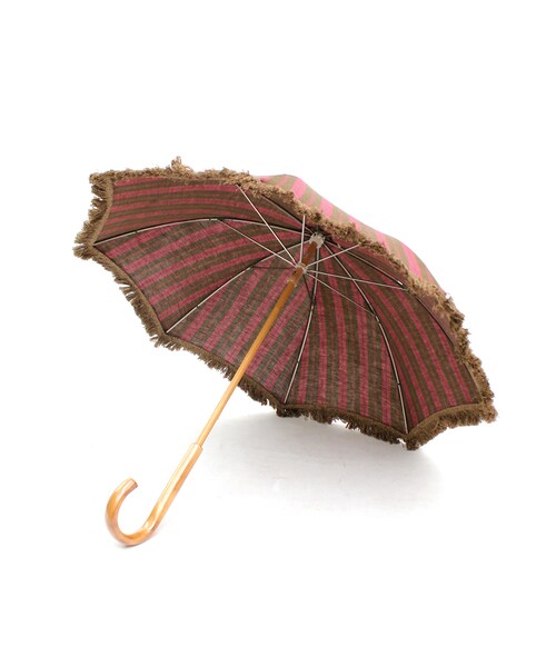 tabrik 日傘 Tabrik parasol brown x navystripe | nii-B | WE
