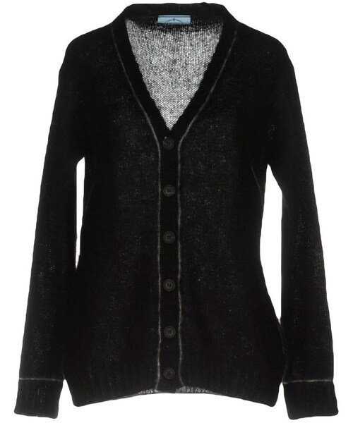 PRADA(プラダ)の「PRADA Cardigans(カーディガン/ボレロ・レディース・Black・8)」の1枚目の写真