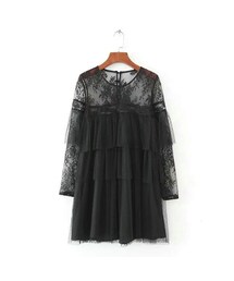 ZARAザラドットメッシュレース ビーズ刺繍ドレスワンピパーティ ZARAザラドットメッシュレース ビーズ刺繍ドレスワンピパーティ