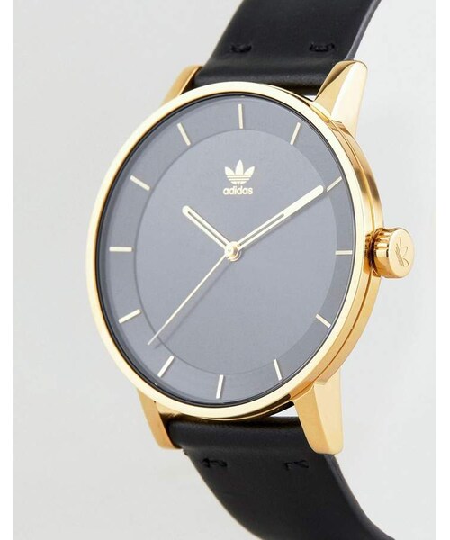 adidas（アディダス）の「Adidas Z08 District Leather Watch In Black（アナログ腕時計・メンズ・Black・One Size）」の2枚目の写真