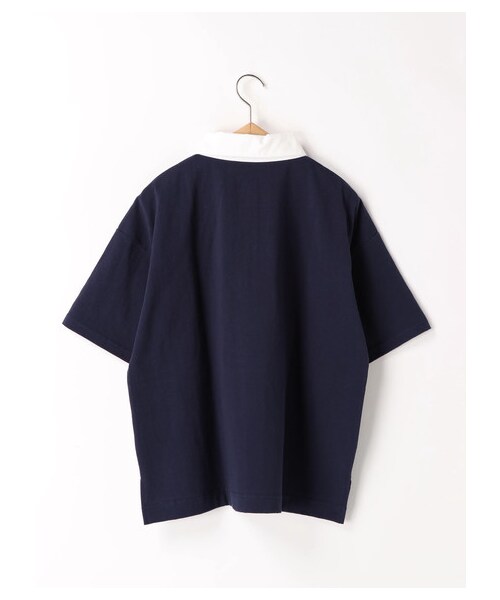 ehka sopo（エヘカソポ）の「ラガーシャツ（トップス・グレー/グリーン/ネイビー・M）」の2枚目の写真