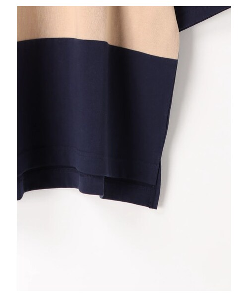 ehka sopo（エヘカソポ）の「ラガーシャツ（トップス・グレー/グリーン/ネイビー・M）」の5枚目の写真