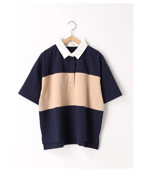 ehka sopo（エヘカソポ）の「ラガーシャツ（トップス・グレー/グリーン/ネイビー・M）」の10枚目の写真