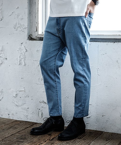 パンツ MAZZ DENIM セール】【ZOZO限定商品】 WAIST LOGO DENIM WIDE PANTS