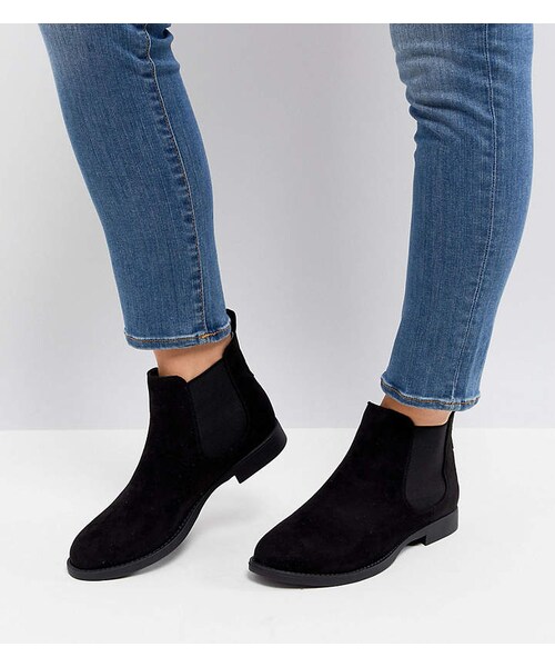 wide fit flat boots