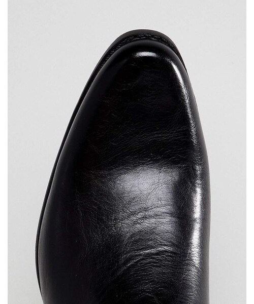 asos（エイソス）の「ASOS Chelsea Boots In Black Faux Leather With Zips（ブーツ・メンズ・Black・Us 13）」の2枚目の写真