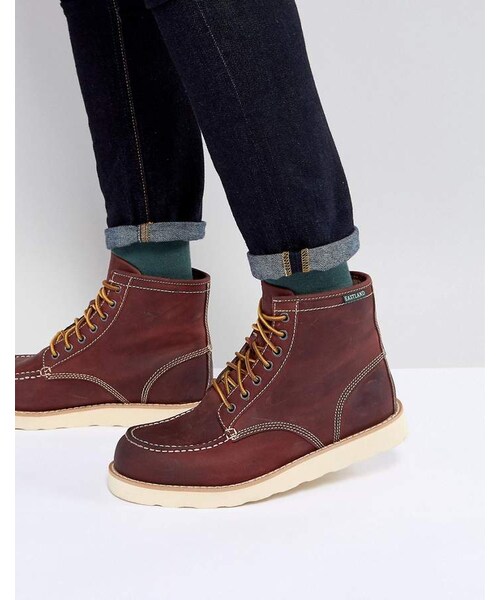 Eastland（イーストランド）の「Eastland Lumber Up Leather Boots In Oxblood（ブーツ）」 WEAR
